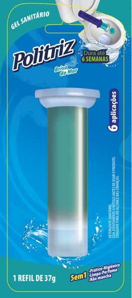 GEL SANIT POLITRIZ C/ APLICADOR BRISA DO MAR 37G