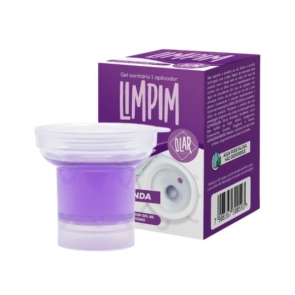 GEL SANITARIO C/ APLICADOR LIMPIM LAVANDA 6G UNIDADE