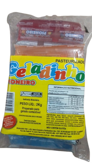 GELADINHO PIONEIRO PASTER SORT PCT 40UN