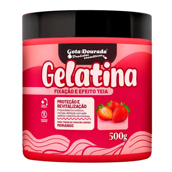 GELATINA CAP GOTA DOURADA 500G MORANGO