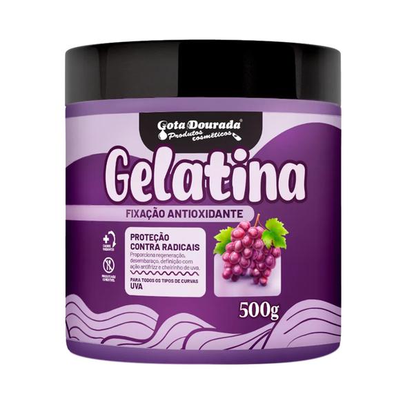 GELATINA CAP GOTA DOURADA 500G UVA