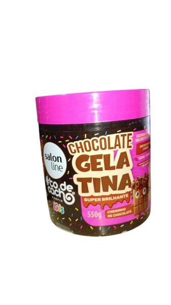 GELATINA SALON LINE KID´S 550G CHOCOLATE