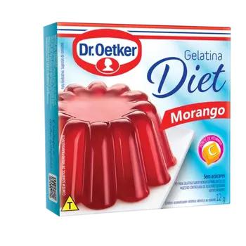 GELATINA DR OETKER 12G MORANGO DIET