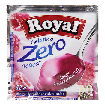 GELATINA ROYAL ZERO ACUCAR FRAMBOESA 12G