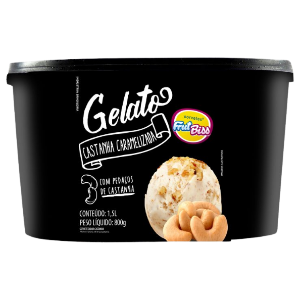 SORVETE GELATO FRUT BISS 1,5L CASTANHA