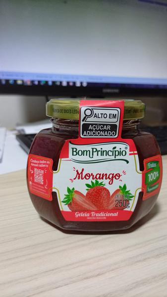 GELEIA BOM PRINCIPIO MORANGO COM PEDACOS 250G