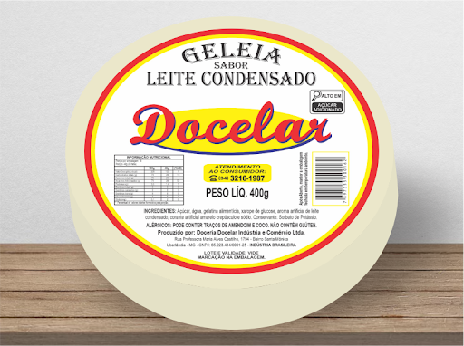DOCE DE GELEIA SABOR LEITE COND DOCELAR 400GR