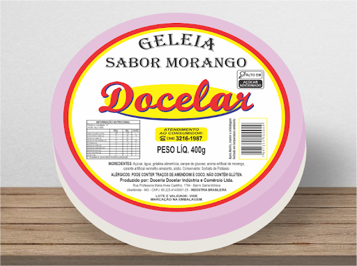 GELEIA MORANGO DOCELAR 400G