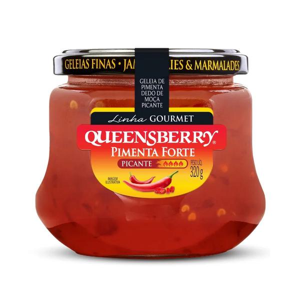 GELEIA QUEENSBERRY GOURMET PIMENTA VERMELHA FORTE 320G