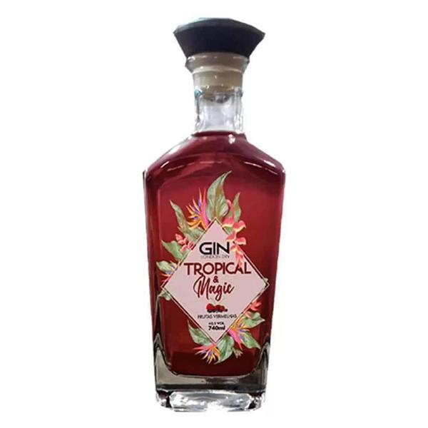 GIN TROPICAL MAGIC FRUTAS VERMELHA 740ML