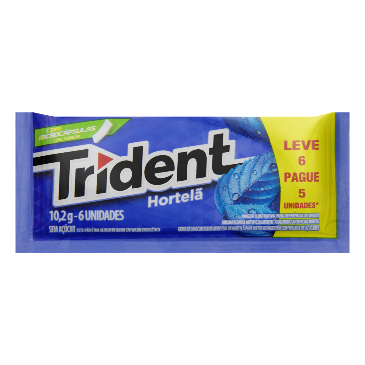 CHICLE TRIDENT HORTELA LV6PG5
