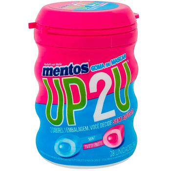 GOMA DE MASCAR MENTOS UP2U TUTTI FRUT 56