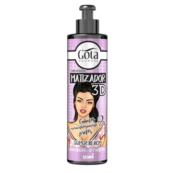 COND GOTA DOURADA MATIZ 3D 120ML BLACK