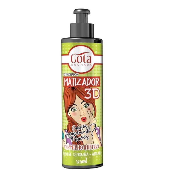 COND GOTA DOURADA MATIZ 3D 120ML VERMELH
