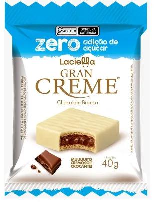 Choc.Gran Creme  Branco Zero 40g