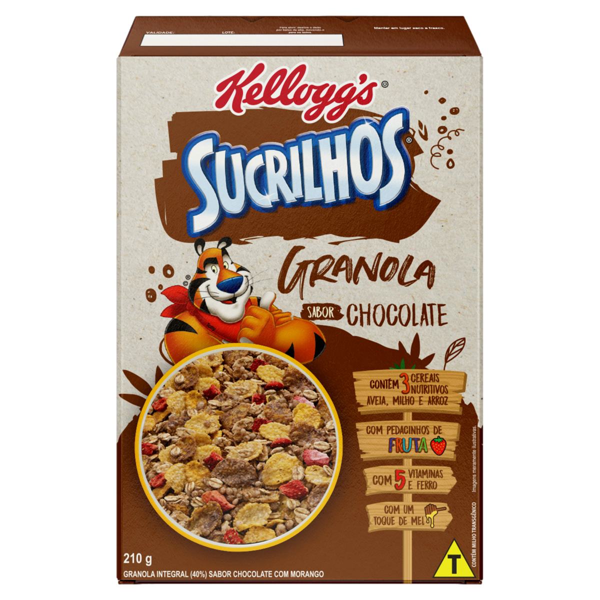 GRANOLA SUCRILHOS INTEGRAL 210g CHOCOLATE