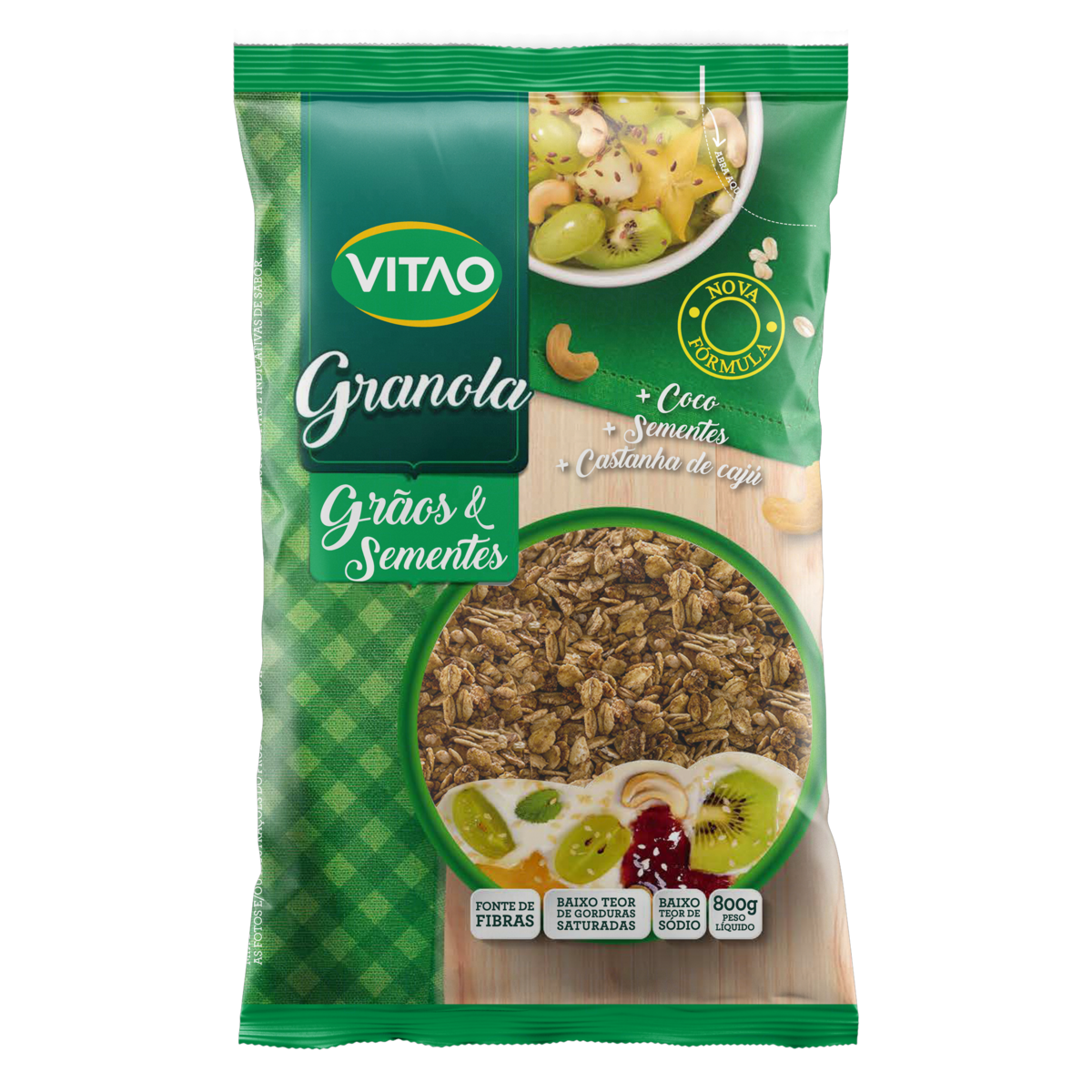 GRANOLA VITAO 800G GRAOS SEMENTES