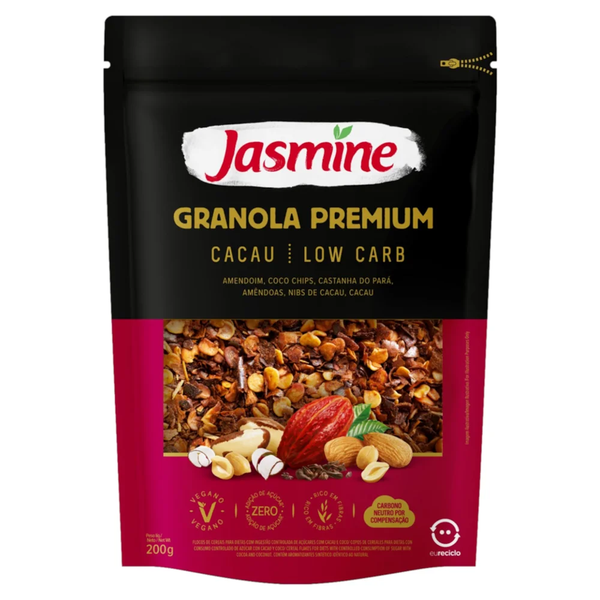 GRANOLA JASMINE LOWCARB CACAU 200G