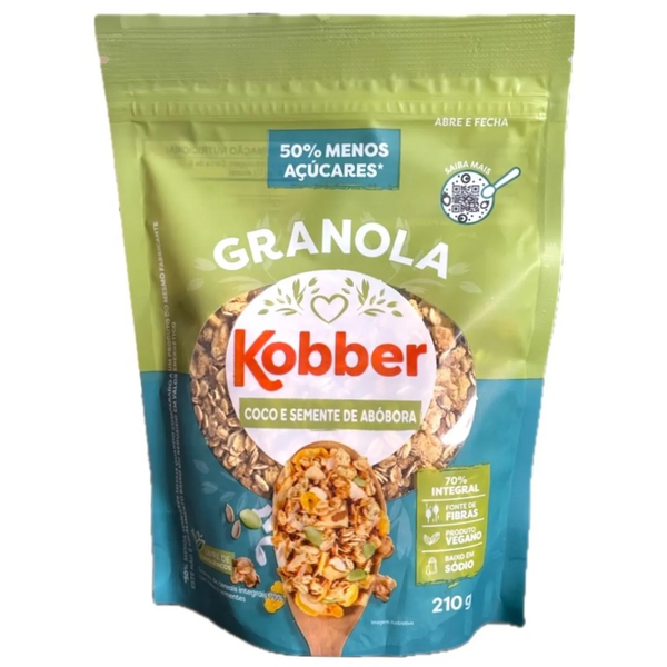 GRANOLA KOBBER 210G COCO SEMENTES