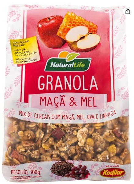 GRANOLA NATURAL LIFE MACA E MEL ZERO 250