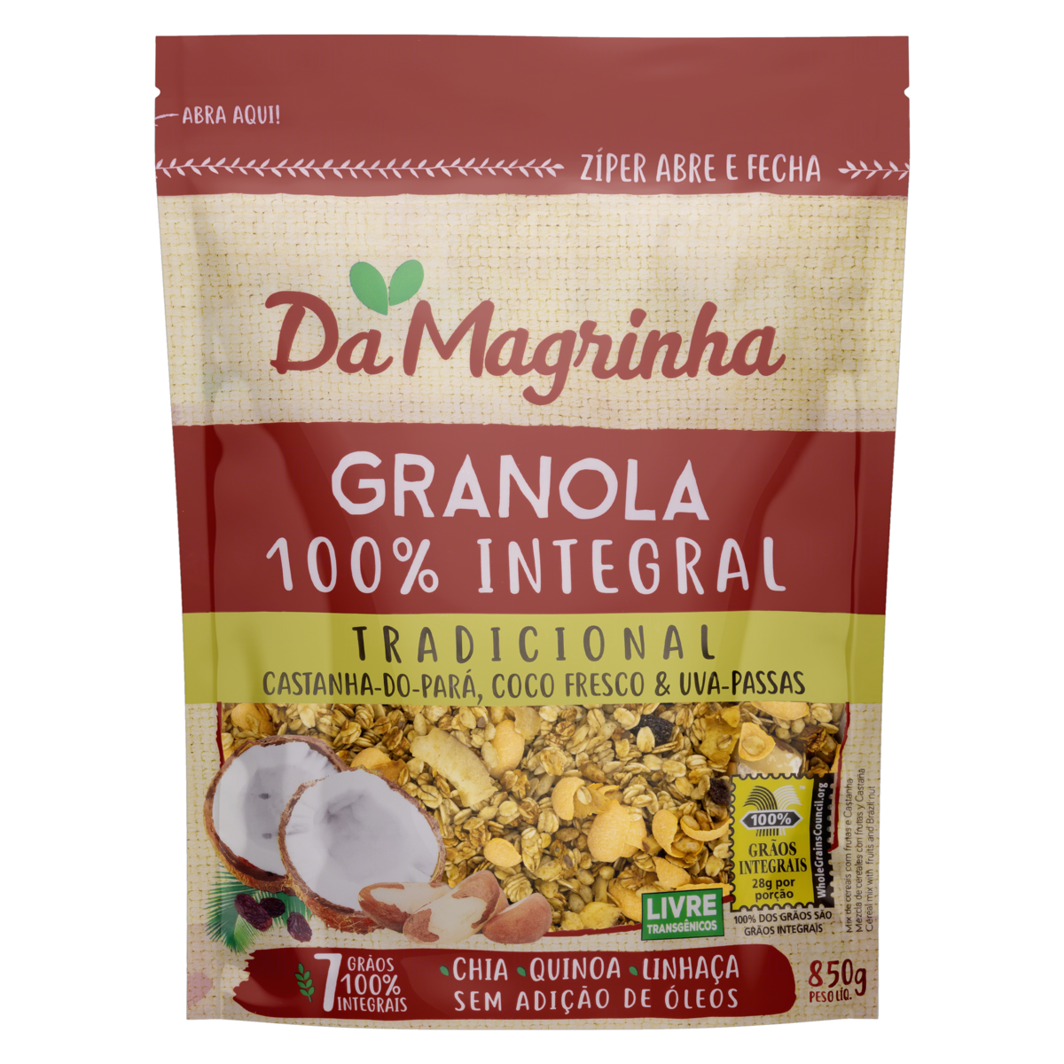 Granola Da Magrinha 7graos Tradic 850gr