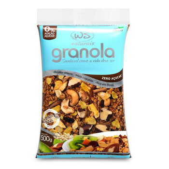 GRANOLA WS NATURAIS ZERO ACUCARES 500G