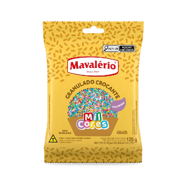 GRANULADO MAVALEIRO CROCANT COLORID 120G