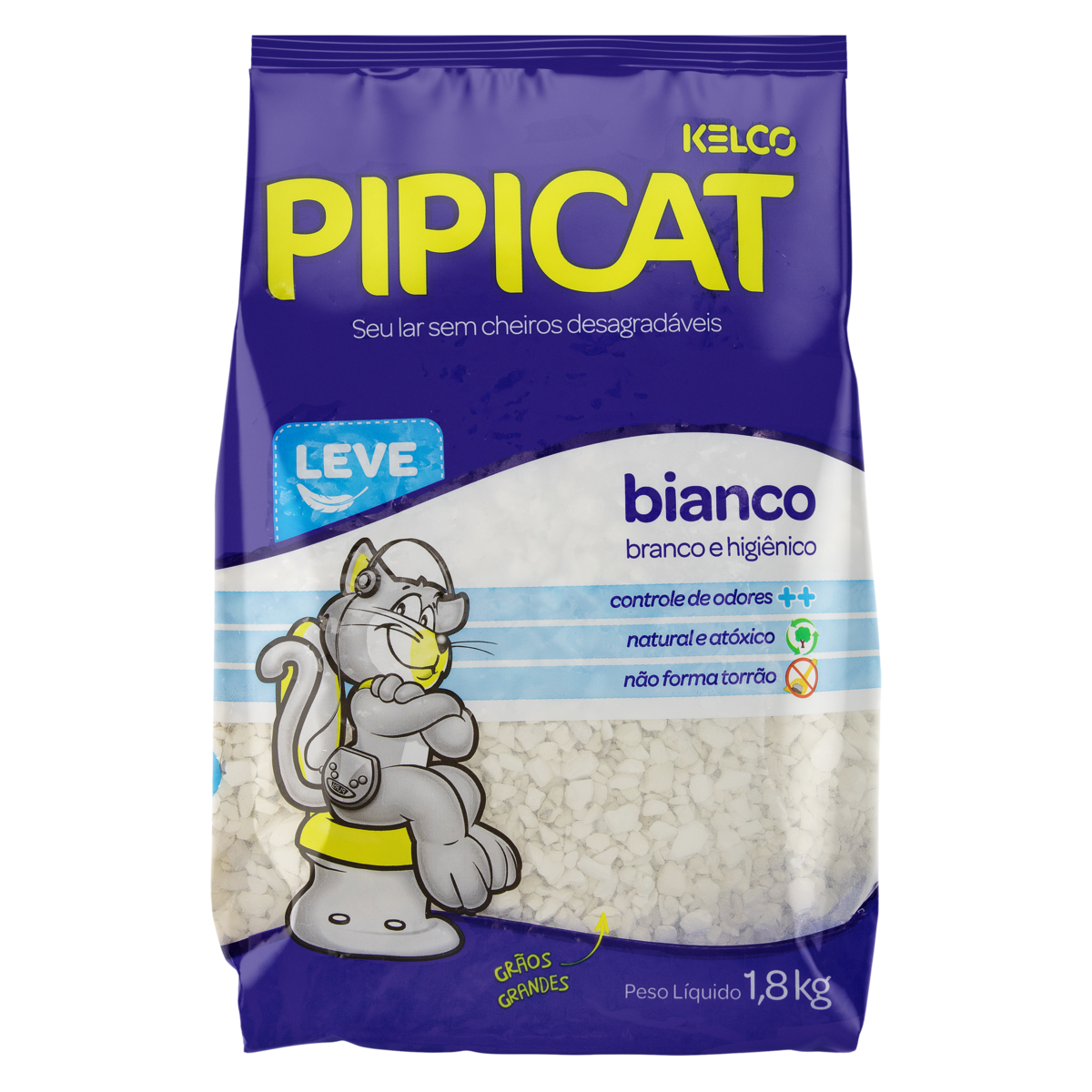 GRANULADO PIPICAT KELCO 1,8KG BIANCO ORI