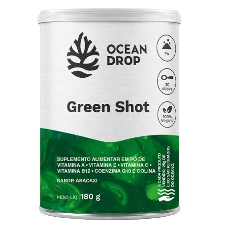 GREEN SHOT EM PO 30 DOSES OCEAN DROP 180