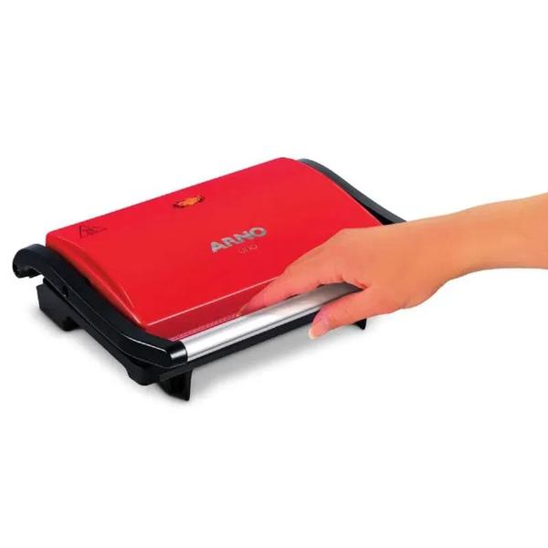 Grill Compact Guno Arno 127V Vermelho