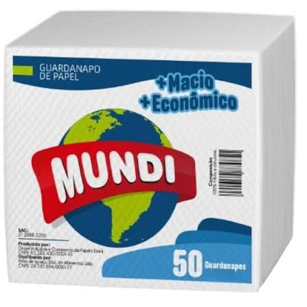 Guardanapo 30x30 c/50  Mundi <<< ANALISE >>>