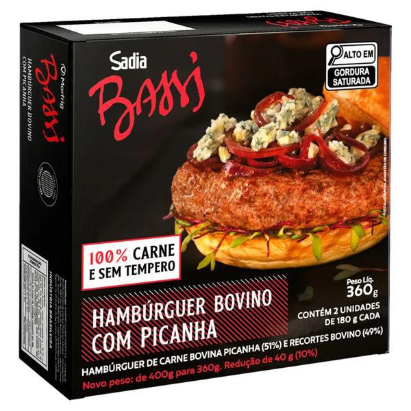 HAMBURGUER BOVINO DE PICANHA SADIA 360G