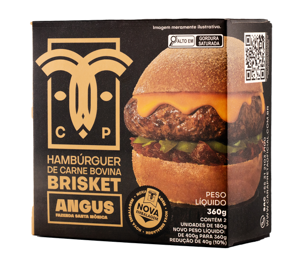 HAMBURGUER BRISKET CARAPRETA 360G