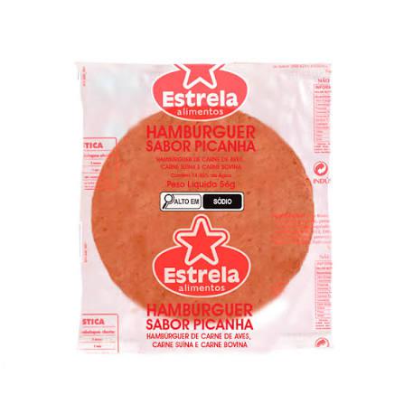 HAMB BOV ESTRELA 56G PICANHA
