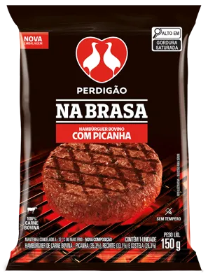 HAMBURGUER PERDIGAO NA BRASA 150G PICANHA