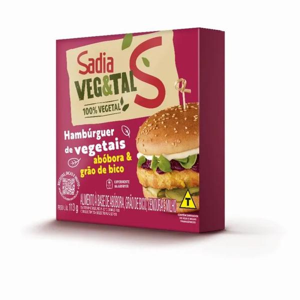 HAMBURGUER SADIA VEGETAL ABOBORA GRAO BICO 113G