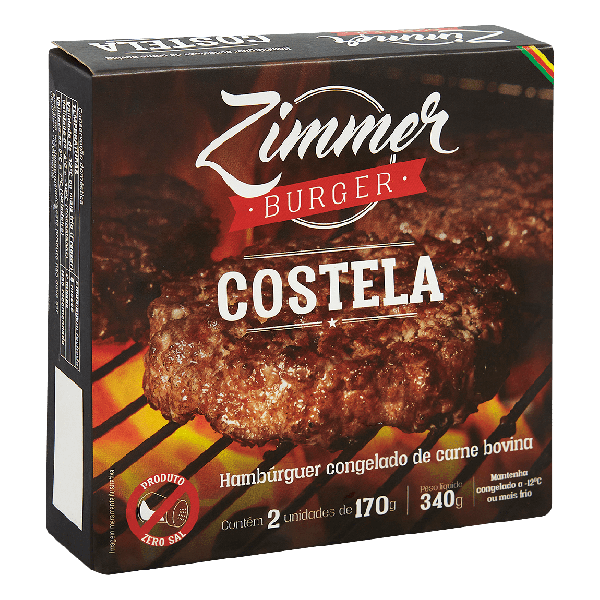 HAMBURGUER BOV ZIMMER BURGUER CONG 340G