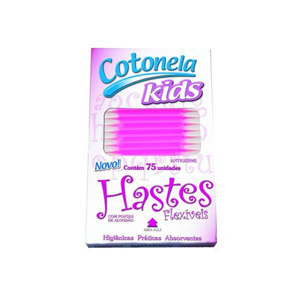 HASTES FLEXIVEIS COTONELA ROSA C/75UN
