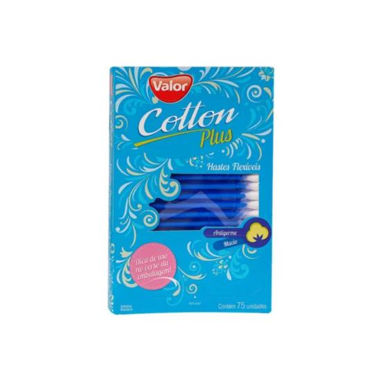 HASTES FLEXIVEIS VALOR COTTON PLUS 75UN