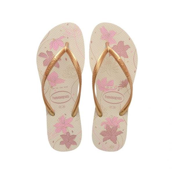 SANDÁLIA HAVAIANAS SLIM ORGANIC BEG DOURAD 35/36