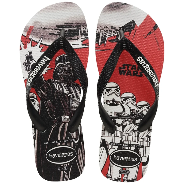 HAVAIANAS STAR WARS 43/44 PRETO/BRANCO/V
