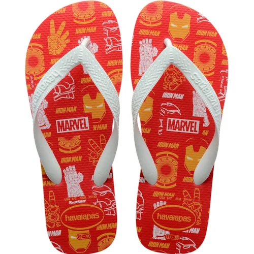 HAVAIANAS MARVEL LOGO TOP 41/42 VERMELHO