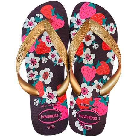 SAND HAVAIANAS KIDS FLORES BER RS GOLD 25