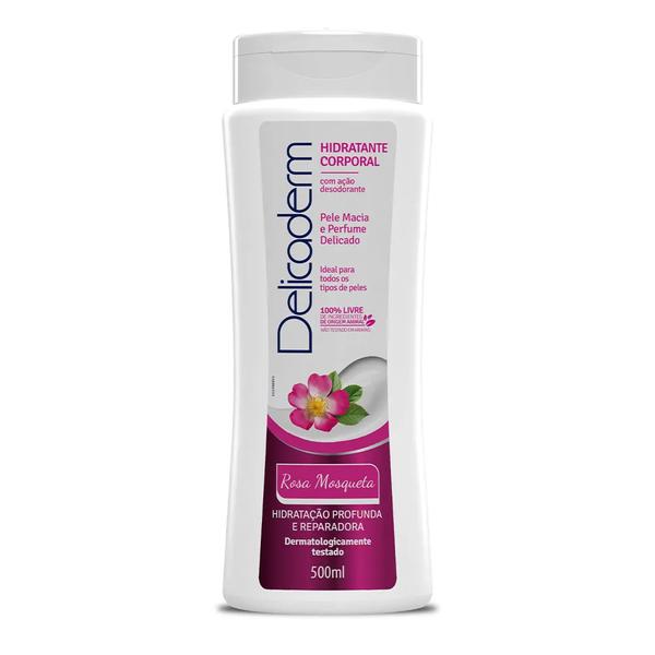 LOCAO HIDRATANTE DELICADERM ROSA MOSQUET