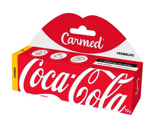 HIDRATANTE LABIAL CARMED 10G COCA COLA VERMELHO