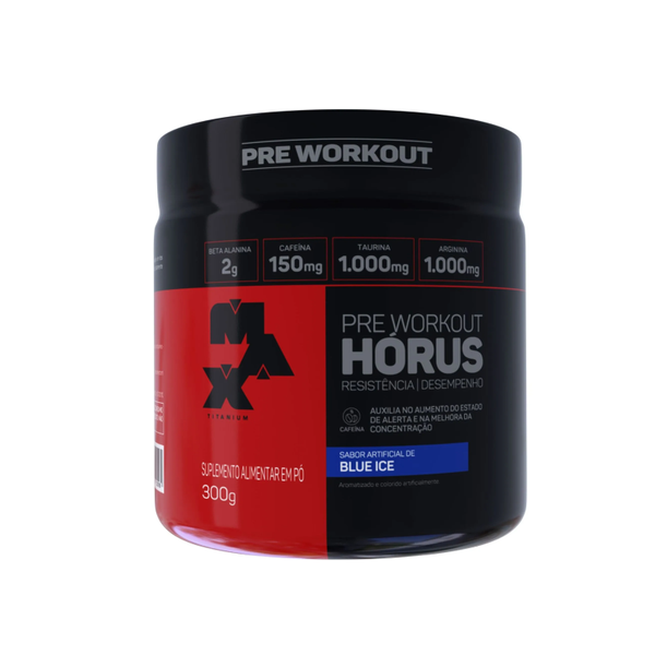 PRE TREINO HORUS POTE 300G MAX TITANIUM BLUE ICE