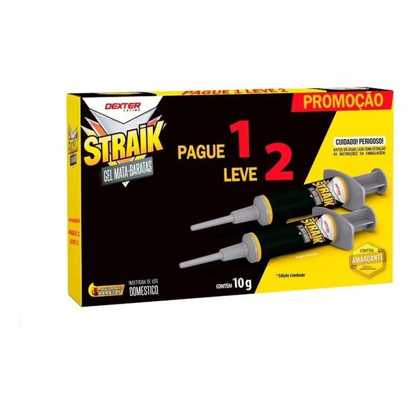 Inseticida Straik Gel Mata Baratas Pague 1 Leve 2