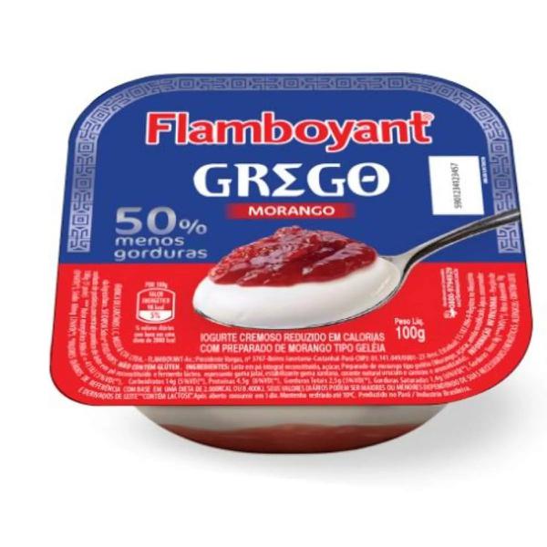 IOGURTE GREGO FLAMBOYANT 100G MORANGO