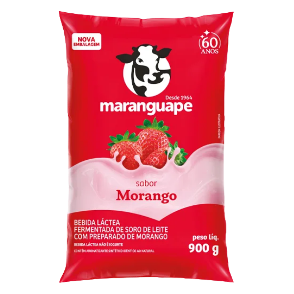 BEB LACTEA MARANGUAPE MORANGO GF 900G
