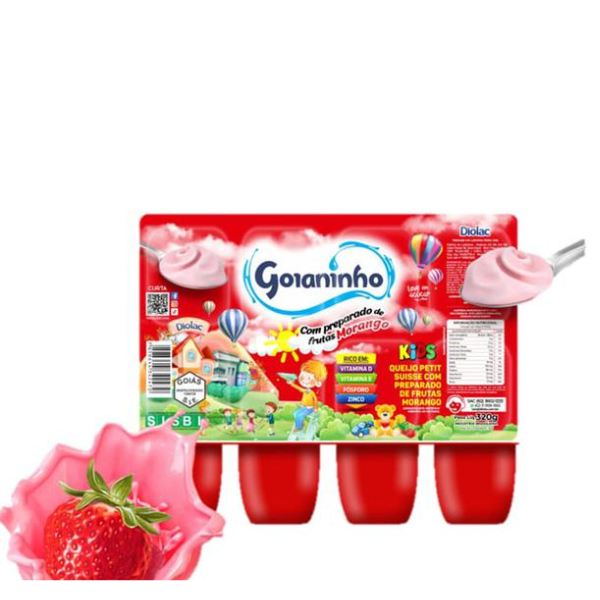 PETIT SUISSE GOIANINHO 320G MORANGO